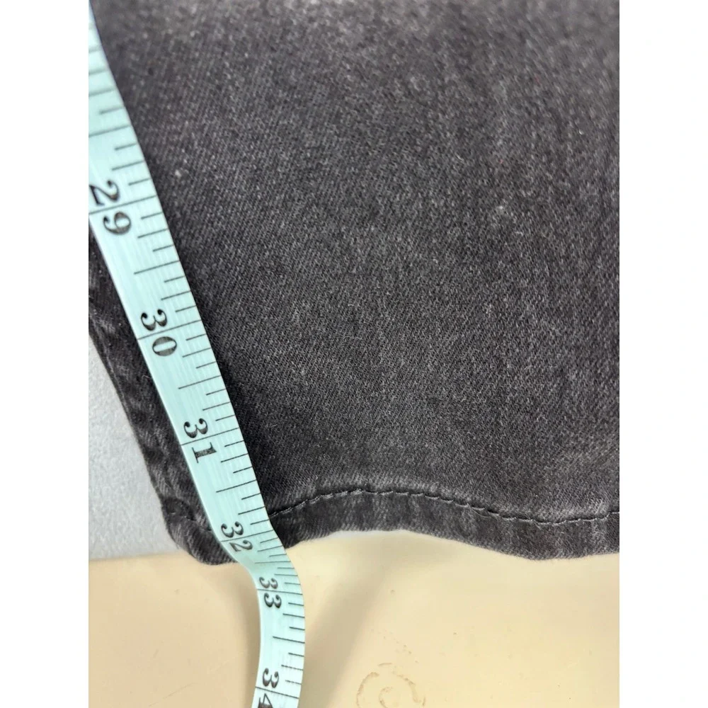 Levis 502 Regular Taper Jeans Mens 34x34 Black Water Less Denim Pants